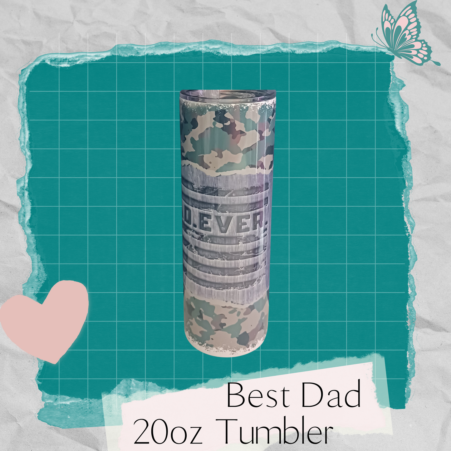 Best Dad Army Design-20oz Tumbler