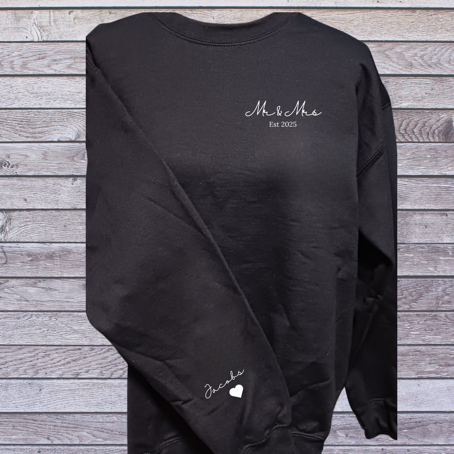 Set of Mr and Mrs Mug and Sweatshirt