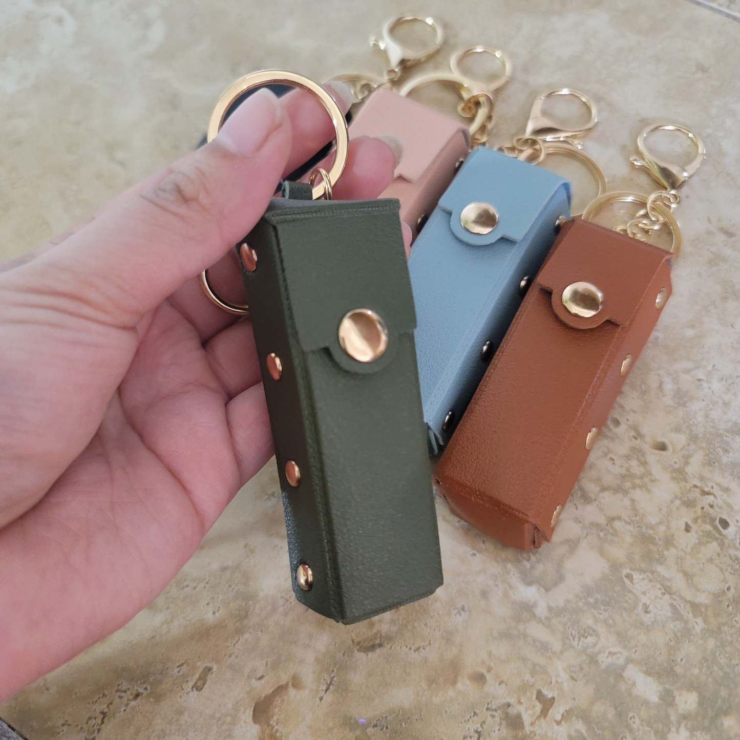 Personalized Small Lipstick Keychain